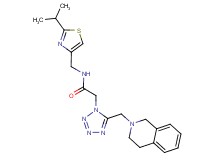 2-[5-(3,4-dihydro-2(1H)-isoquinolinylmethyl)-1H-tetrazol-1-yl]-N-[(2-isopropyl-1,3-thiazol-4-yl)methyl]acetamide