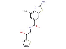 2-amino-N-[2-hydroxy-2-(2-thienyl)ethyl]-4-methyl-1,3-benzothiazole-6-carboxamide