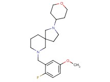 7-(2-fluoro-5-methoxybenzyl)-2-(tetrahydro-2H-pyran-4-yl)-2,7-diazaspiro[4.5]decane
