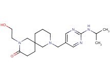 2-(2-hydroxyethyl)-8-{[2-(isopropylamino)-5-pyrimidinyl]methyl}-2,8-diazaspiro[5.5]undecan-3-one