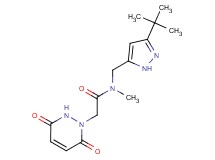 N-[(3-tert-butyl-1H-pyrazol-5-yl)methyl]-2-(3,6-dioxo-3,6-dihydropyridazin-1(2H)-yl)-N-methylacetamide