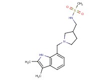 N-({1-[(2,3-dimethyl-1H-indol-7-yl)methyl]pyrrolidin-3-yl}methyl)methanesulfonamide