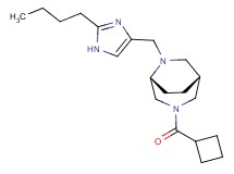 (1R*,5R*)-6-[(2-butyl-1H-imidazol-4-yl)methyl]-3-(cyclobutylcarbonyl)-3,6-diazabicyclo[3.2.2]nonane