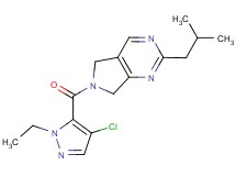 6-[(4-chloro-1-ethyl-1H-pyrazol-5-yl)carbonyl]-2-isobutyl-6,7-dihydro-5H-pyrrolo[3,4-d]pyrimidine