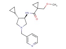 N-[rel-(3R,4S)-4-cyclopropyl-1-(3-pyridinylmethyl)-3-pyrrolidinyl]-1-(methoxymethyl)cyclopropanecarboxamide dihydrochloride