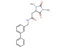 N-(biphenyl-3-ylmethyl)-2-(1,3-dimethyl-2,5-dioxoimidazolidin-4-yl)acetamide