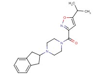 1-(2,3-dihydro-1H-inden-2-yl)-4-[(5-isopropyl-3-isoxazolyl)carbonyl]piperazine