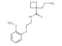 1-(methoxymethyl)-N-[2-(2-methoxyphenoxy)ethyl]cyclobutanecarboxamide