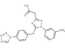 2-{1-(3-methylphenyl)-5-[4-(1H-tetrazol-1-yl)benzyl]-1H-1,2,4-triazol-3-yl}acetamide