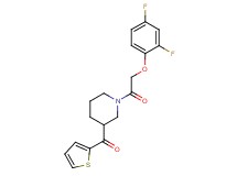 {1-[(2,4-difluorophenoxy)acetyl]-3-piperidinyl}(2-thienyl)methanone