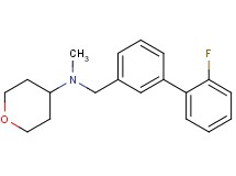 N-[(2'-fluoro-3-biphenylyl)methyl]-N-methyltetrahydro-2H-pyran-4-amine trifluoroacetate