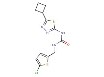 N-[(5-chloro-2-thienyl)methyl]-N'-(5-cyclobutyl-1,3,4-thiadiazol-2-yl)urea