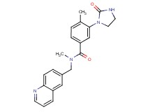 N,4-dimethyl-3-(2-oxo-1-imidazolidinyl)-N-(6-quinolinylmethyl)benzamide