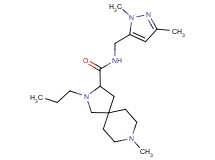 N-[(1,3-dimethyl-1H-pyrazol-5-yl)methyl]-8-methyl-2-propyl-2,8-diazaspiro[4.5]decane-3-carboxamide