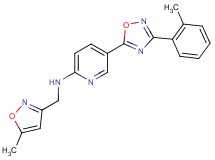 N-[(5-methyl-3-isoxazolyl)methyl]-5-[3-(2-methylphenyl)-1,2,4-oxadiazol-5-yl]-2-pyridinamine