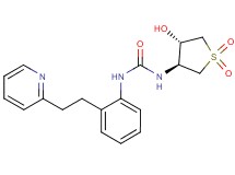 N-[(3S*,4S*)-4-hydroxy-1,1-dioxidotetrahydro-3-thienyl]-N'-[2-(2-pyridin-2-ylethyl)phenyl]urea