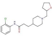 N-(2-chlorophenyl)-3-[1-(tetrahydrofuran-2-ylmethyl)piperidin-4-yl]propanamide