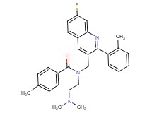 N-[2-(dimethylamino)ethyl]-N-{[7-fluoro-2-(2-methylphenyl)-3-quinolinyl]methyl}-4-methylbenzamide