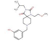 8-(3-hydroxybenzyl)-3-isobutyl-1-(2-methoxyethyl)-1,3,8-triazaspiro[4.5]decane-2,4-dione