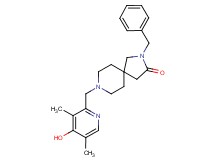 2-benzyl-8-[(4-hydroxy-3,5-dimethyl-2-pyridinyl)methyl]-2,8-diazaspiro[4.5]decan-3-one