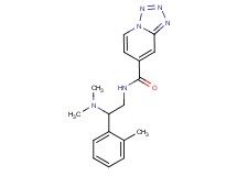 N-[2-(dimethylamino)-2-(2-methylphenyl)ethyl]tetrazolo[1,5-a]pyridine-7-carboxamide