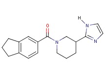1-(2,3-dihydro-1H-inden-5-ylcarbonyl)-3-(1H-imidazol-2-yl)piperidine