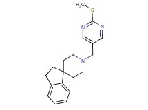 1'-{[2-(methylthio)pyrimidin-5-yl]methyl}-2,3-dihydrospiro[indene-1,4'-piperidine]