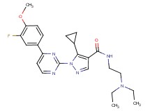 5-cyclopropyl-N-[2-(diethylamino)ethyl]-1-[4-(3-fluoro-4-methoxyphenyl)-2-pyrimidinyl]-1H-pyrazole-4-carboxamide