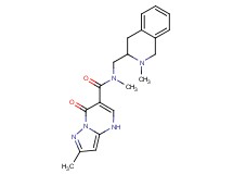 N,2-dimethyl-N-[(2-methyl-1,2,3,4-tetrahydro-3-isoquinolinyl)methyl]-7-oxo-4,7-dihydropyrazolo[1,5-a]pyrimidine-6-carboxamide