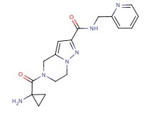5-[(1-aminocyclopropyl)carbonyl]-N-(pyridin-2-ylmethyl)-4,5,6,7-tetrahydropyrazolo[1,5-a]pyrazine-2-carboxamide