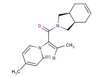 3-[(3aR*,7aS*)-1,3,3a,4,7,7a-hexahydro-2H-isoindol-2-ylcarbonyl]-2,7-dimethylimidazo[1,2-a]pyridine