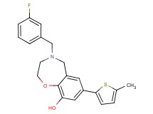 4-(3-fluorobenzyl)-7-(5-methyl-2-thienyl)-2,3,4,5-tetrahydro-1,4-benzoxazepin-9-ol