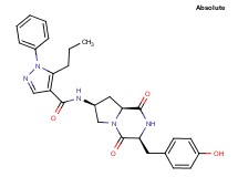 N-[(3S,7S,8aS)-3-(4-hydroxybenzyl)-1,4-dioxooctahydropyrrolo[1,2-a]pyrazin-7-yl]-1-phenyl-5-propyl-1H-pyrazole-4-carboxamide