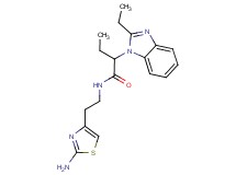 N-[2-(2-amino-1,3-thiazol-4-yl)ethyl]-2-(2-ethyl-1H-benzimidazol-1-yl)butanamide