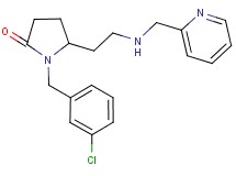 1-(3-chlorobenzyl)-5-{2-[(2-pyridinylmethyl)amino]ethyl}-2-pyrrolidinone