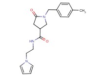 1-(4-methylbenzyl)-5-oxo-N-[2-(1H-pyrrol-1-yl)ethyl]pyrrolidine-3-carboxamide
