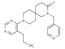 9-(5-propylpyrimidin-4-yl)-2-(pyridin-4-ylmethyl)-2,9-diazaspiro[5.5]undecan-3-one