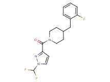 1-{[1-(difluoromethyl)-1H-pyrazol-3-yl]carbonyl}-4-(2-fluorobenzyl)piperidine