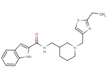 N-({1-[(2-ethyl-1,3-thiazol-4-yl)methyl]piperidin-3-yl}methyl)-1H-indole-2-carboxamide