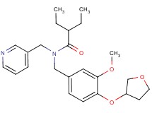 2-ethyl-N-[3-methoxy-4-(tetrahydro-3-furanyloxy)benzyl]-N-(3-pyridinylmethyl)butanamide
