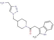 {[1-({1-[(2-methyl-1H-indol-3-yl)acetyl]-4-piperidinyl}methyl)-1H-1,2,3-triazol-4-yl]methyl}amine trifluoroacetate