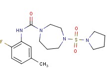 N-(2-fluoro-5-methylphenyl)-4-(pyrrolidin-1-ylsulfonyl)-1,4-diazepane-1-carboxamide