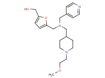 (5-{[{[1-(2-methoxyethyl)-4-piperidinyl]methyl}(4-pyridinylmethyl)amino]methyl}-2-furyl)methanol