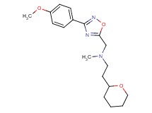N-{[3-(4-methoxyphenyl)-1,2,4-oxadiazol-5-yl]methyl}-N-methyl-2-(tetrahydro-2H-pyran-2-yl)ethanamine