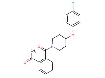 1-(2-{[4-(4-chlorophenoxy)-1-piperidinyl]carbonyl}phenyl)ethanone