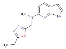 N-[(5-ethyl-1,3,4-oxadiazol-2-yl)methyl]-N-methyl-1H-pyrrolo[2,3-b]pyridin-6-amine