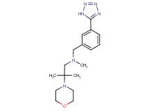N,2-dimethyl-2-morpholin-4-yl-N-[3-(1H-tetrazol-5-yl)benzyl]propan-1-amine