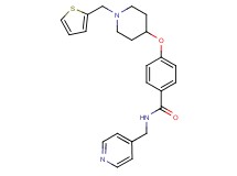N-(4-pyridinylmethyl)-4-{[1-(2-thienylmethyl)-4-piperidinyl]oxy}benzamide