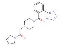 1-(2-oxo-2-pyrrolidin-1-ylethyl)-4-[2-(1H-tetrazol-5-yl)benzoyl]piperazine