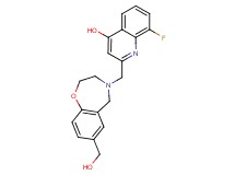 8-fluoro-2-{[7-(hydroxymethyl)-2,3-dihydro-1,4-benzoxazepin-4(5H)-yl]methyl}quinolin-4-ol